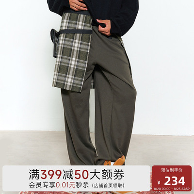 【新品】陈伟霆WHIZLIMITED联名格纹工装裙片秋冬复古