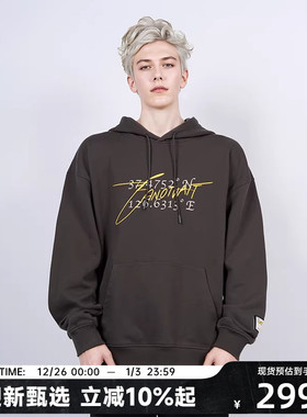 【陈伟霆】CANOTWAIT_EDG联名印花连帽卫衣纯棉男女同款2025新品