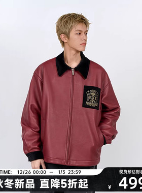 CNW迪士尼疯狂动物城系列抓绒皮夹克节庆限定秋冬保暖复古休闲潮