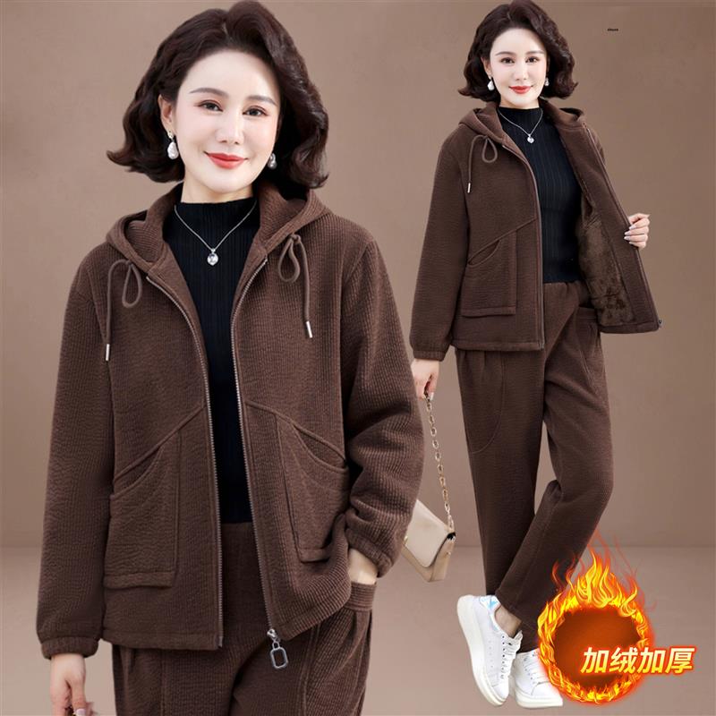 妈妈冬装运动服套装2025新