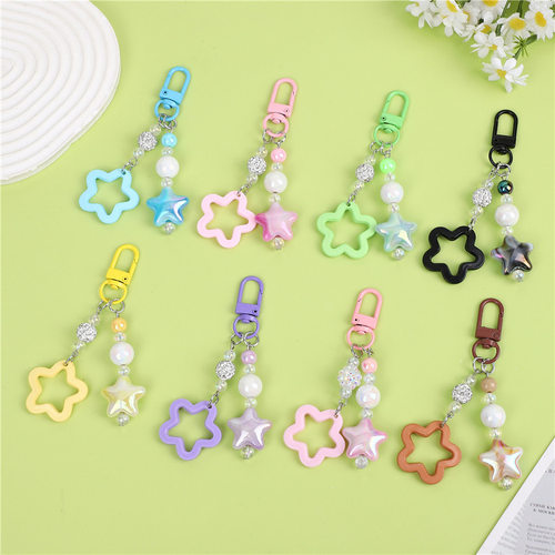新款可爱彩色镂空星星配