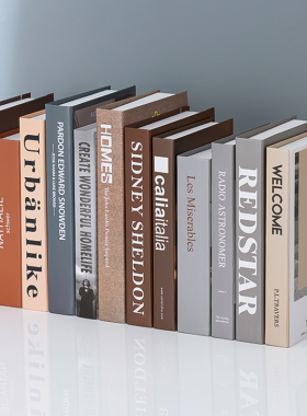 北欧风格简约假书摆件现代彷真书装饰品摆设拍照道具书籍模型盒子