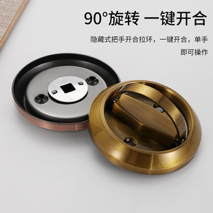 拉环把手拉手通道暗装门拉环背景墙暗门把手室内木门拉手