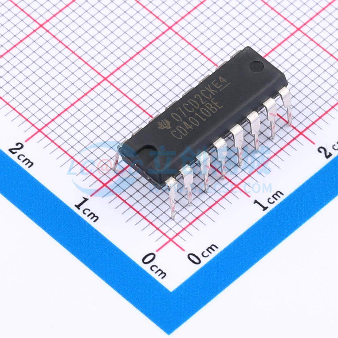 CD4010BE PDIP-16 转换器/电平移位器 TI(德州仪器)正品原装 电子