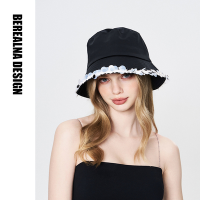 berealna小香风女春夏亮片渔夫帽