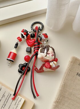 DIY萌粒娃娃多巴胺手机挂件背包配饰挂链车钥匙扣摆件包包