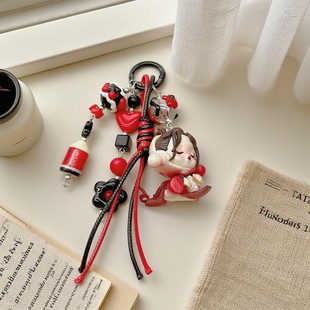 DIY萌粒娃娃多巴胺手机挂件背包配饰挂链车钥匙扣摆件包包