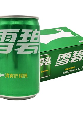 可口可乐 mini迷你罐200ml*12罐 含糖雪碧 小瓶装 柠檬味汽水饮料