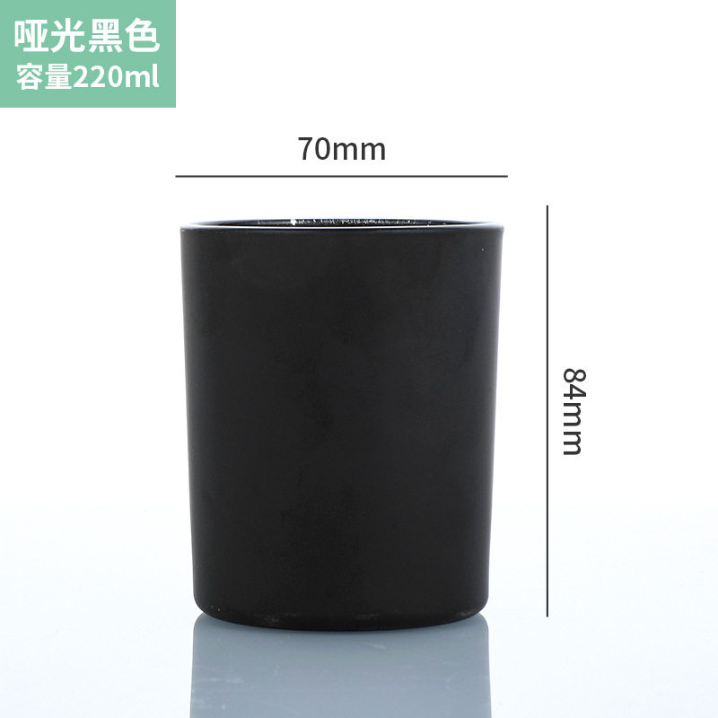 간단한 젖빛 유리 캔들 컵 거실 장식품 향기로운 캔들 홀더 DIY 투명 향기로운 양초 항아리 컨테이너 빈 병