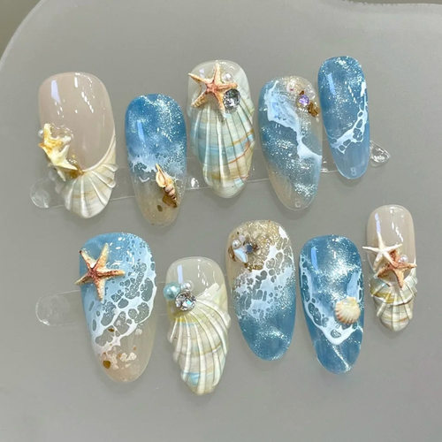 30片跨境爆款沙滩风彩绘