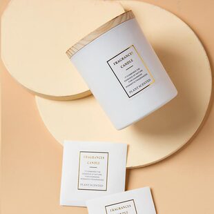 厂家直批现货200ml玻璃蜡烛杯带盖彩色香薰蜡烛罐300ml烛台直边罐