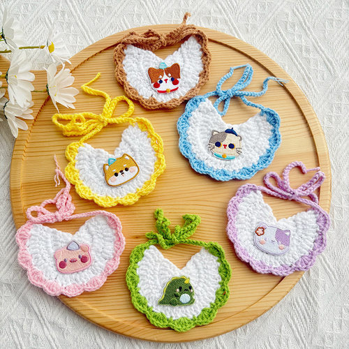 25春款猫咪围兜可爱编织