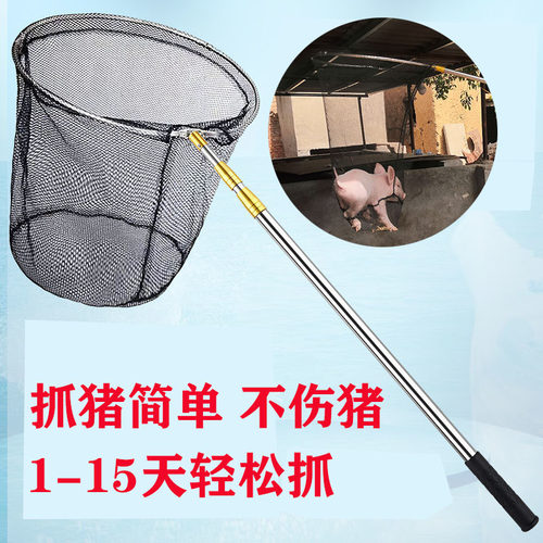 抓猪器仔猪抓猪网子网猪神器小猪保定器抓猪套1-15天用套猪夹猪器