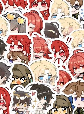 315张龙族卡塞尔学院Q版卡通表情包可爱路明非夏弥卡通贴纸装饰