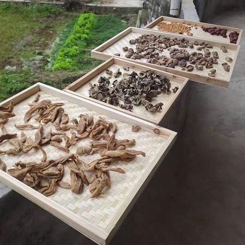 竹编簸箕晾晒托盘装饰