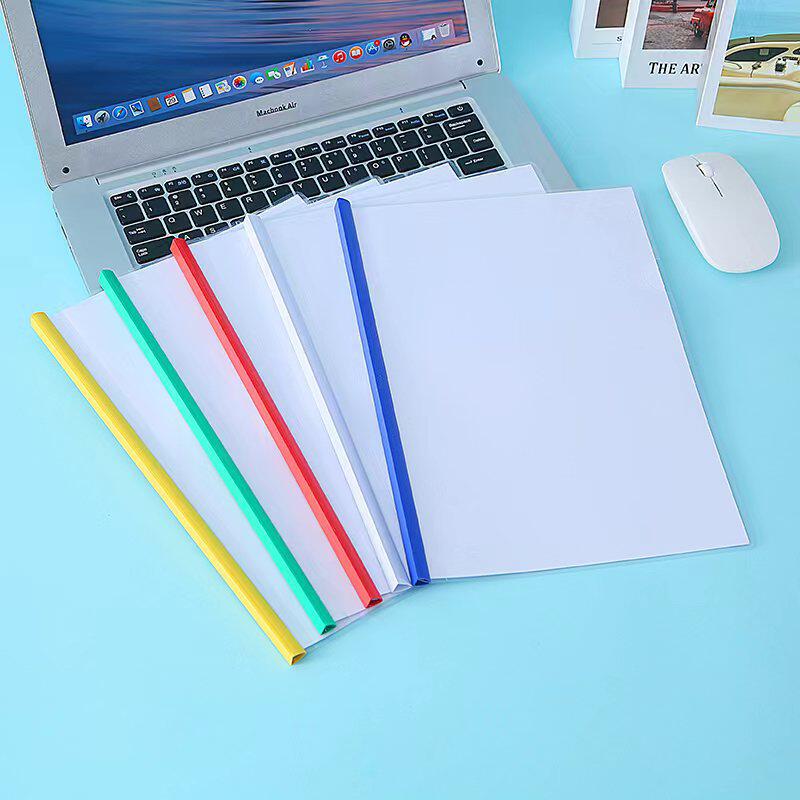 A4 레버 폴더 두꺼운 투명 정보 책 레버 클립 파일 보고서 폴더 테스트 종이 클립 사무용품