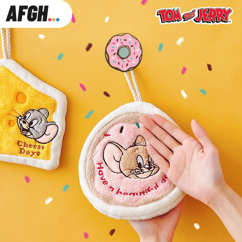 AFGH正版猫和老鼠美食系列奶酪Tuffy甜甜圈Jerry甜筒Tuffy擦手巾