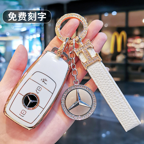适用于奔驰钥匙套e300l壳c260l a200l女glc260l扣glc300l gla200