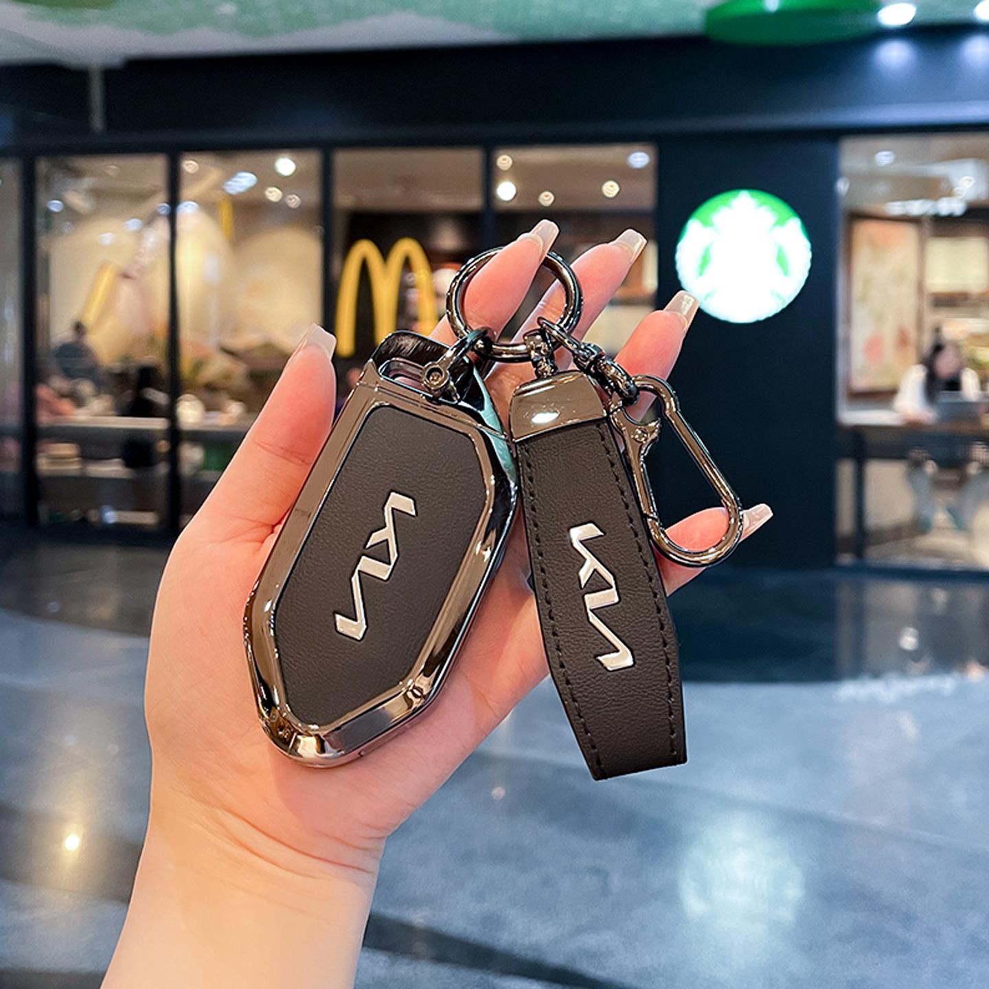 适用起亚EV5钥匙套2025款KN EV5高档EV3汽车遥控器鑰匙包保护壳扣