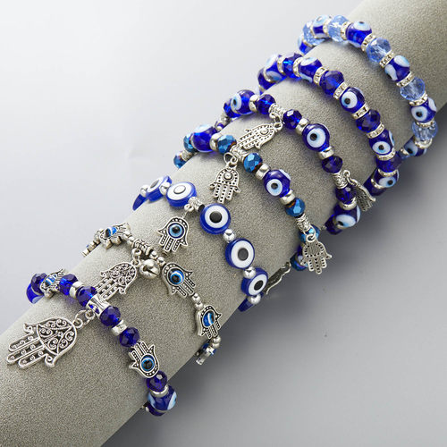 Lucky Evil Eye Bracelets Blue Evil Eye Bead Bracelet For