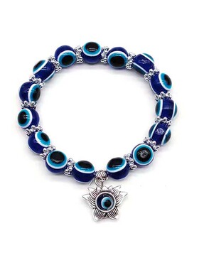 Classic Blue Evil Eye Beaded Friendship Bracelet for Women