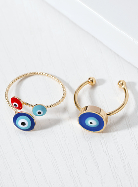 Dayoff Turkish Turkey Evil Eye Finger Rings For Women