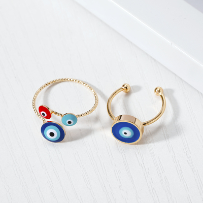 Dayoff Turkish Turkey Evil Eye Finger Rings For Women