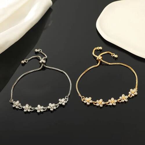 2pcs Gold-color And Silver-plated Bracelets Light Style