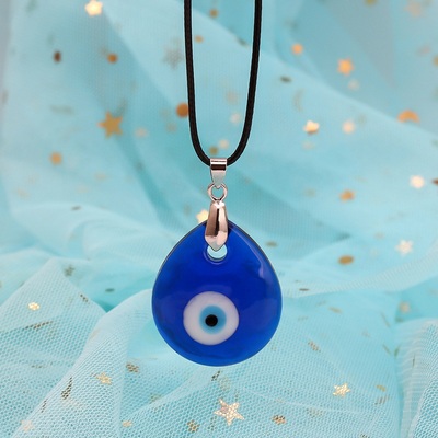 Evil Eye Water Drop Necklace Jewelry Choker Pendant Couple
