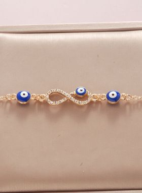 New2 Fashion Demon Eye Enamel Bracelet For Women Charm Metal