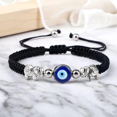 New Turkish Evil Eye Bracelet For Women Men Lucky Braided