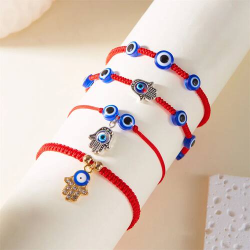 Red String Turkish Evil Blue Eyes Bracelets For Women Men