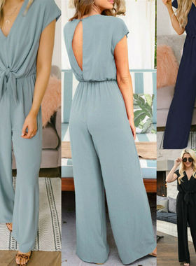 ening Party Cocktail Lady Jumpsuit Romper Long Overall Pants