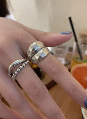 2023 925 Sterling Silver New Thick Simple Wave Light-shaped