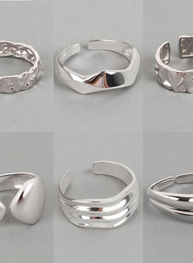 2023 Silver Gold Color Open Ring for Women INS Niche