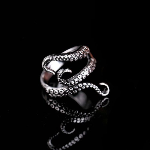 Cool Animal Octopus Rings Simple Punk Gothic Deep Sea Squid
