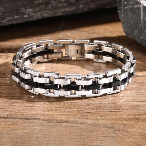 Stainless Steel Bracelets for Men,13MM Waterproof Chain