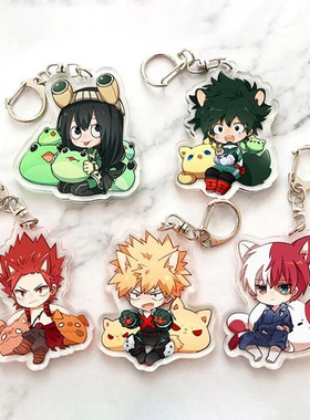 Anime My Hero Academia Keychain Todoroki Shouto Cosplay