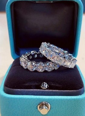 2023 Eternity Lab Diamond cz Ring 925 sterling silver Bijou