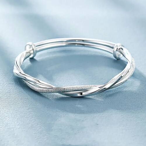 New sterling silver Beautiful weave bracelets Bangles for