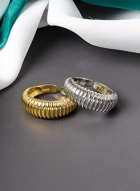 2024 New Sterling Silver Unique Retro Letters Ring For Women