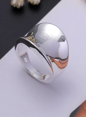 Hot classic charms 925 Sterling Silver wide Rings for men