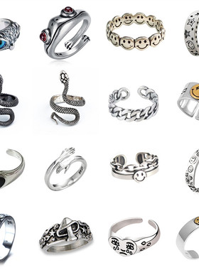 Ring For Women Girls Snake Smile Fashion Men Jewelry