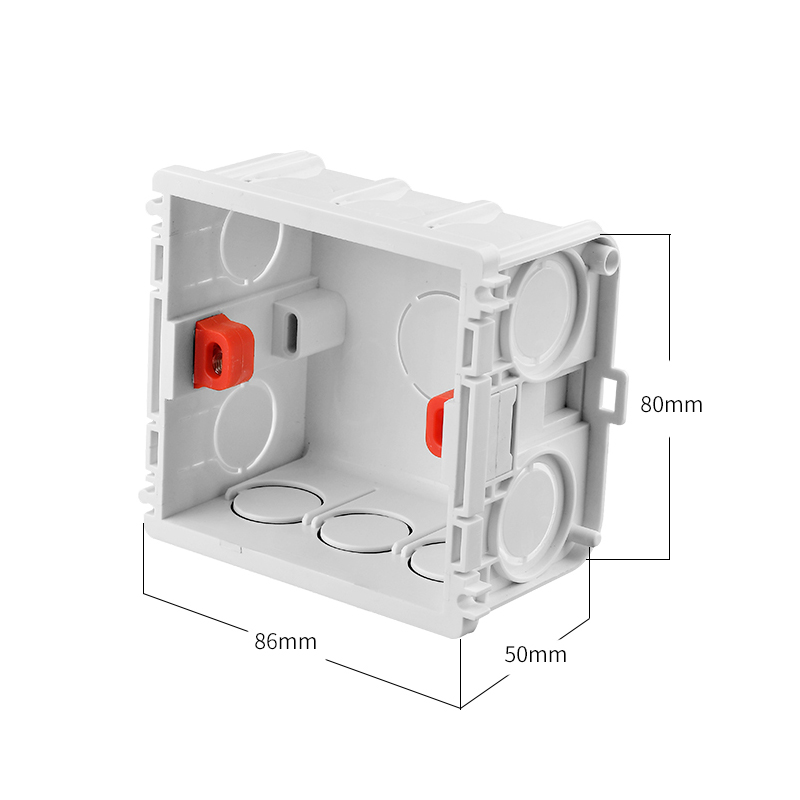 香港86型英式通用明装明线插座电源底盒 明盒家用146型明装接线盒