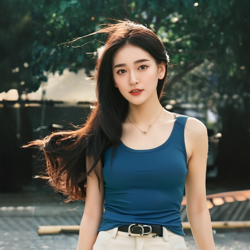 轻职风极简风背心吊带打底