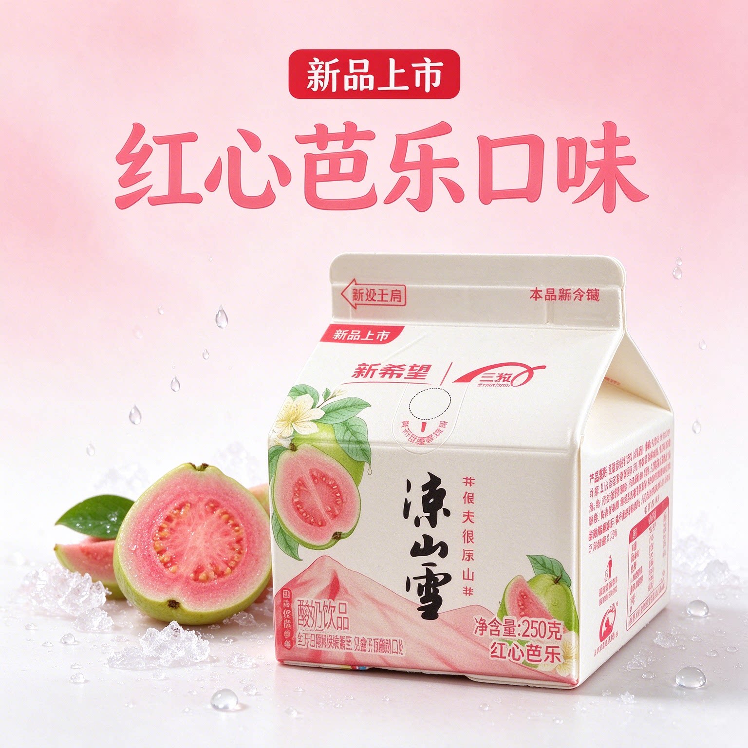 凉山雪酸奶地方特产西昌乳酸菌饮料整箱装产地直发水果风味蓝花楹