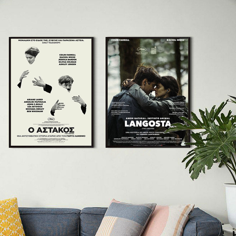 龙虾the lobster/宿舍房间卧室白墙设计感装饰画背景电影海报无框