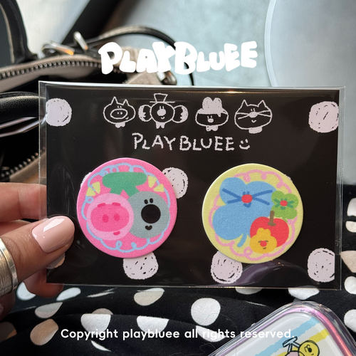 PlayBluee 原创清洁贴可爱手机屏幕相机眼镜平板清洁贴可水洗装饰