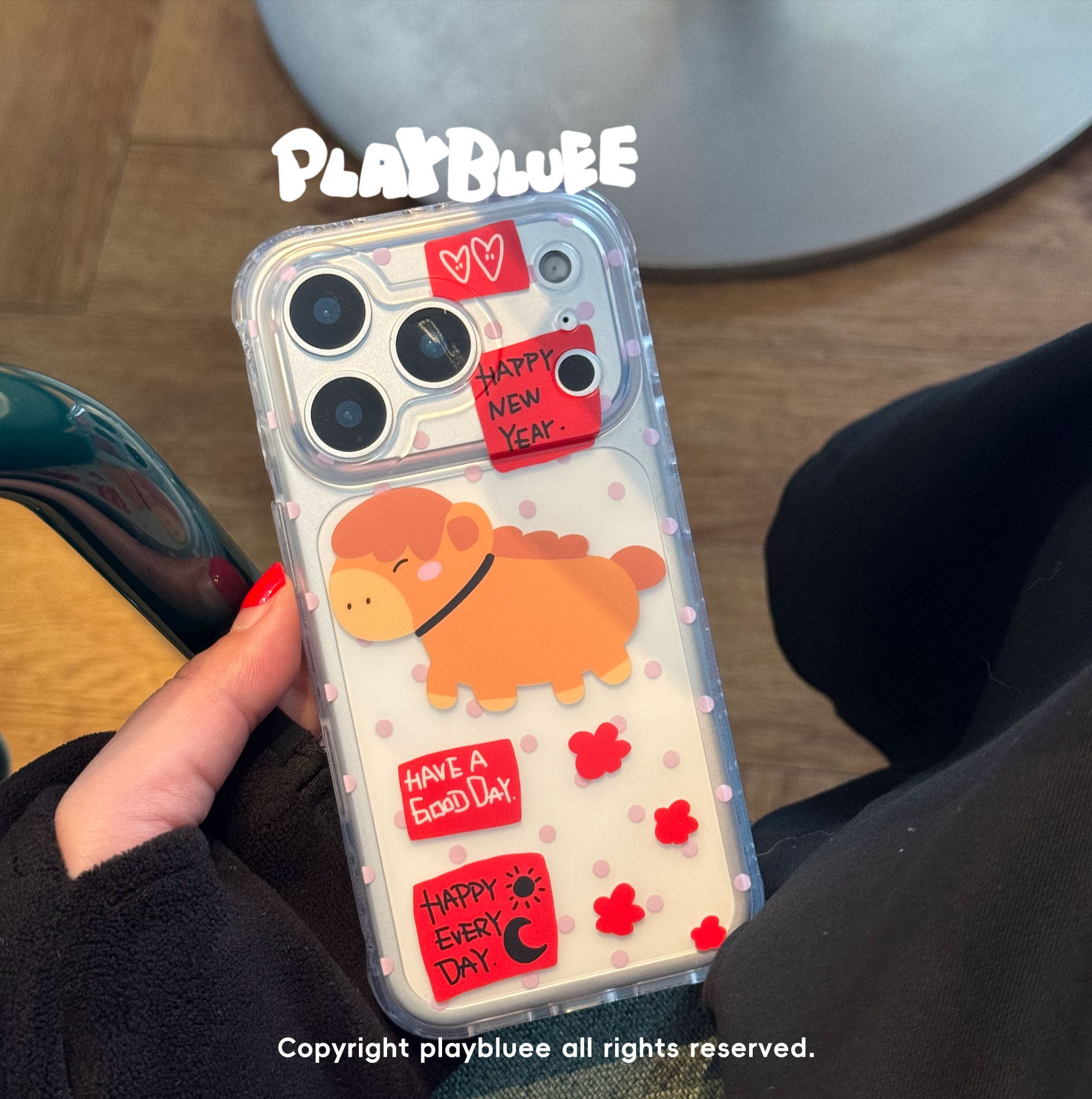 PlayBluee 原创马年2026波点新年磨砂手机壳适用于17pro华为磁吸,个性定制/设计服务/DIY,手机壳/保护套定制,淘宝优惠券,粉丝福利购,淘宝优惠卷