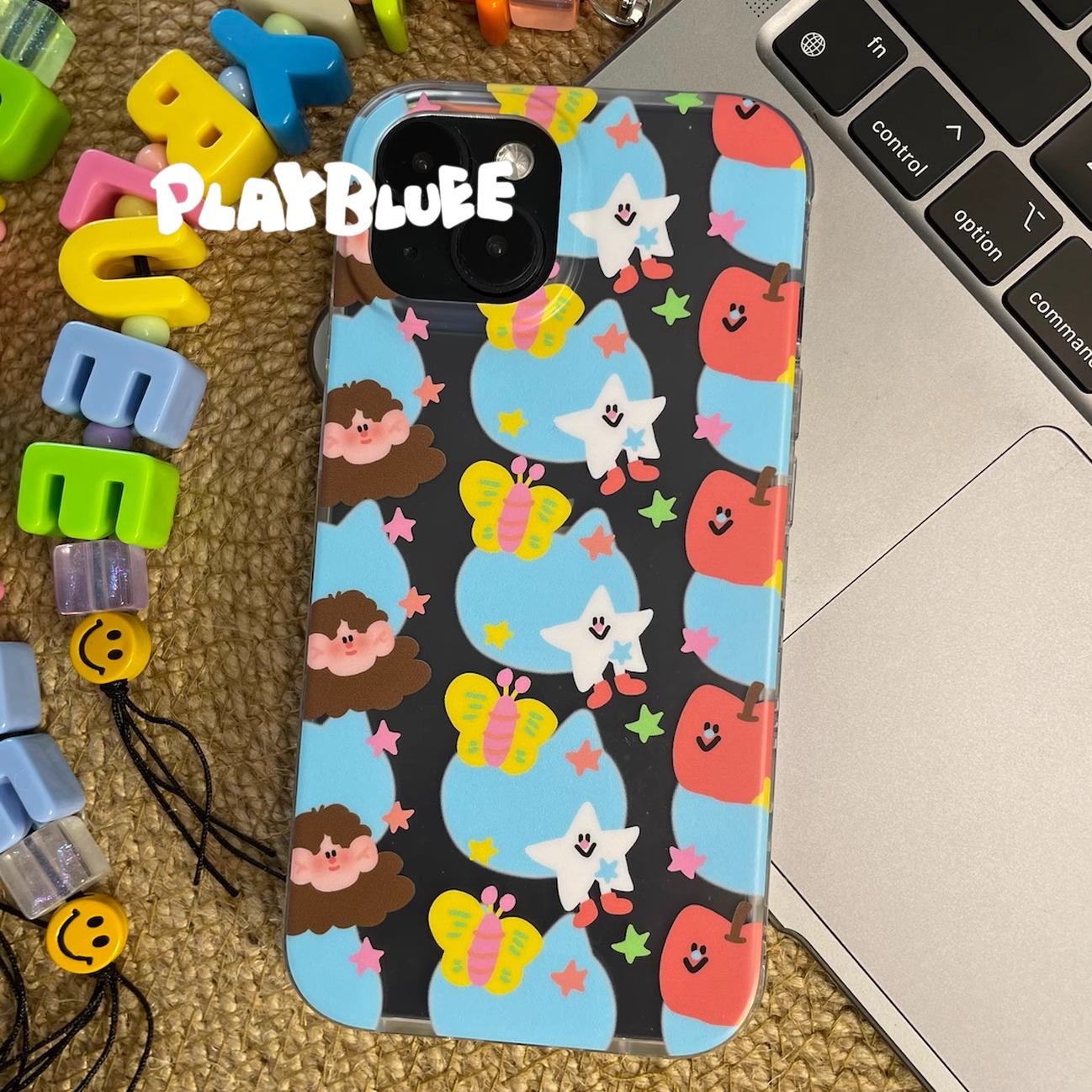 PlayBluee 原创猫猫伙伴半透明磨砂手机壳适用于15pro17华为磁吸